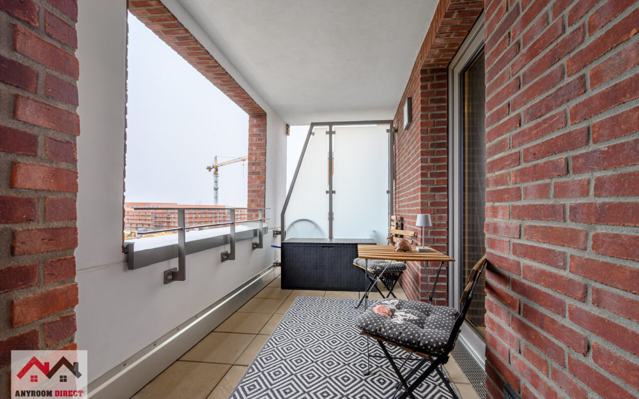 Private balcony with seating