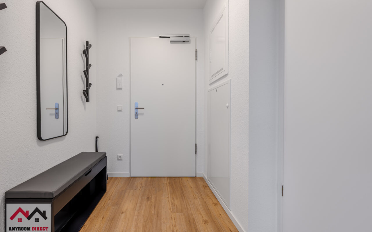 Hallway with sleek design